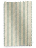 Emily Bond fern green George stripe roller blind, imported from the UK