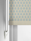 Emily Bond roller blind Sky Blue Jaipur, imported from the UK
