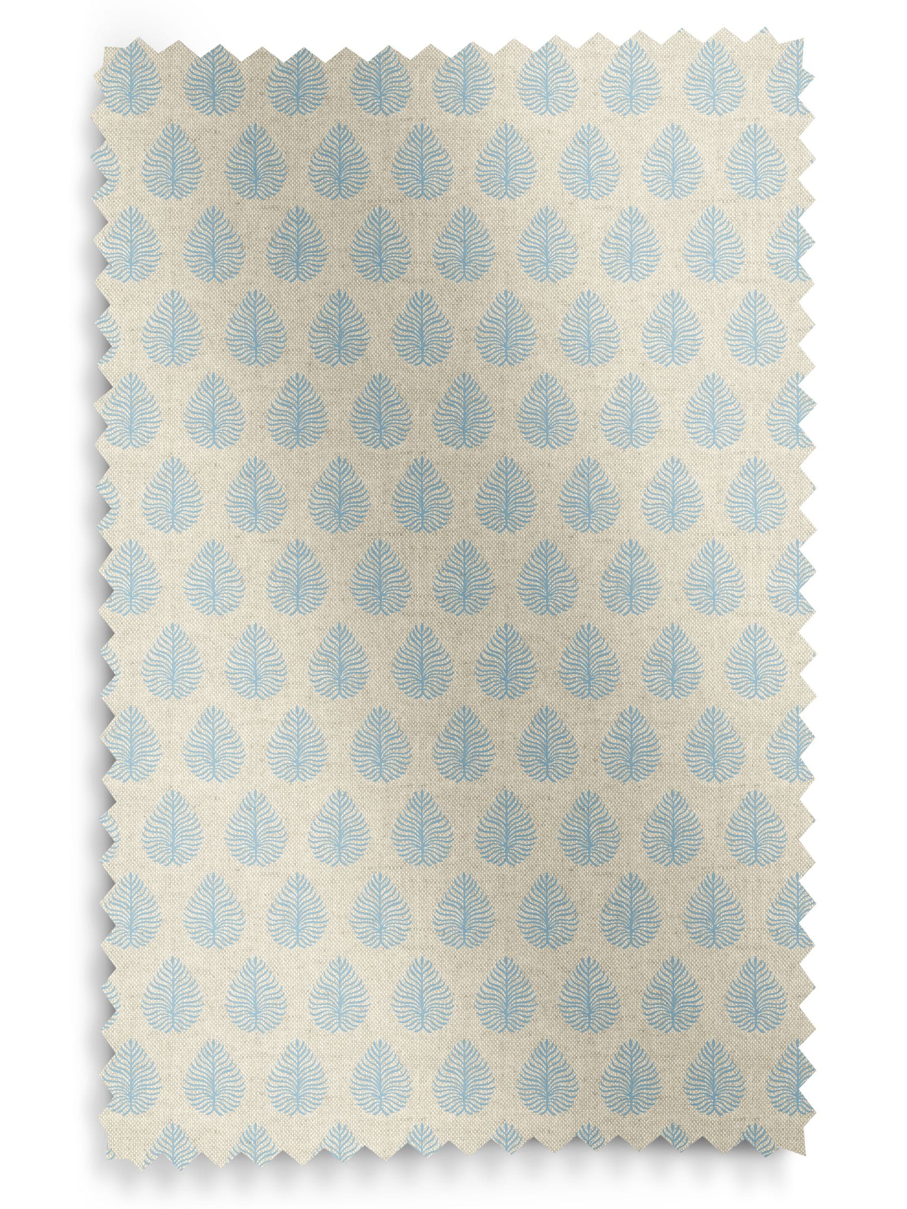 Emily Bond roller blind Sky Blue Jaipur, imported from the UK