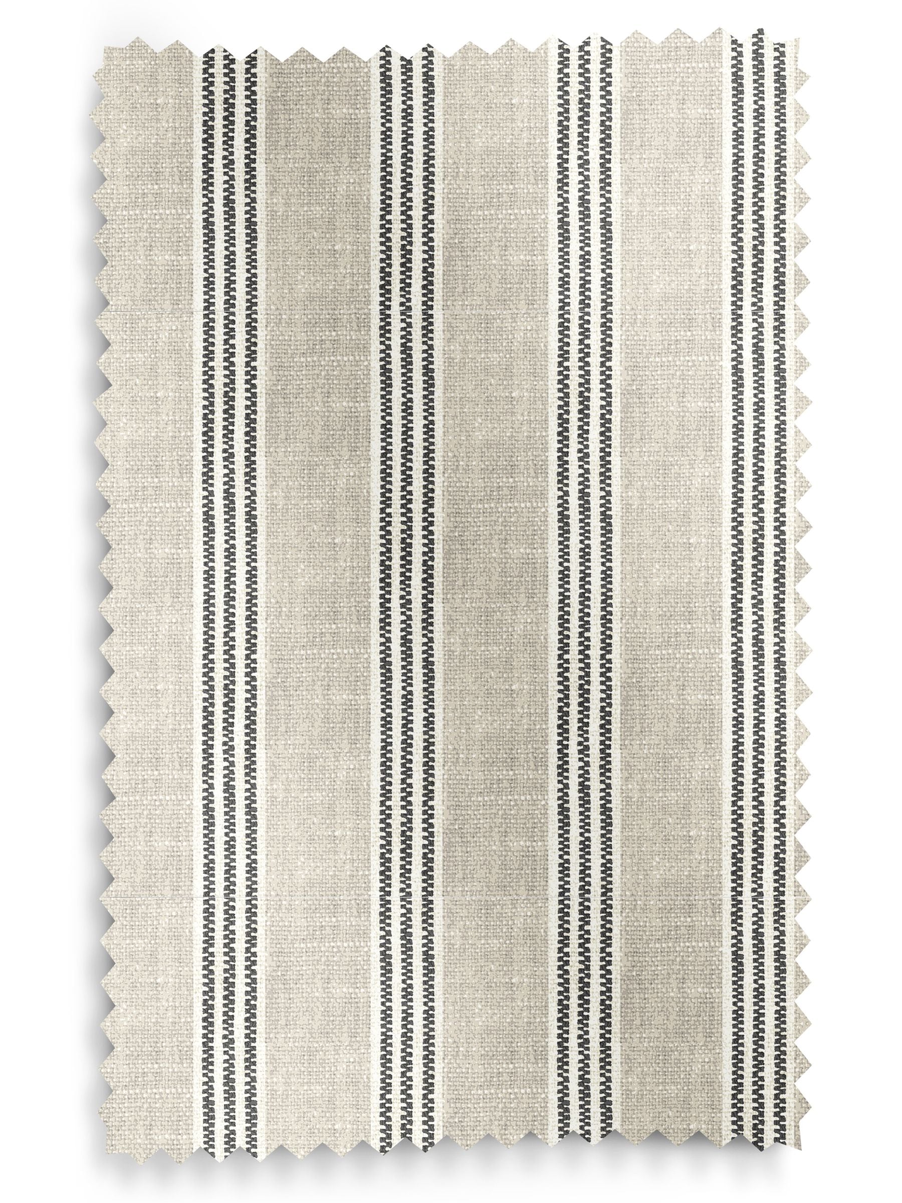 Emily Bond roman blind charcoal grey printed stripe, imported from the UK