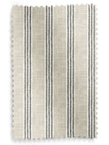 Emily Bond roman blind charcoal grey printed stripe, imported from the UK