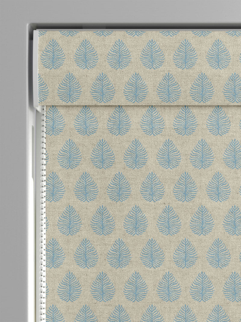 Emily Bond sky blue Jaipur roman blind - British product