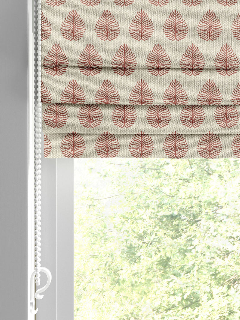 Emily Bond Rust Orange Jaipur roman blind made to measure, imported from the UK