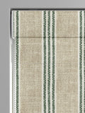 Emily Bond fern green George roman blind, imported from the UK
