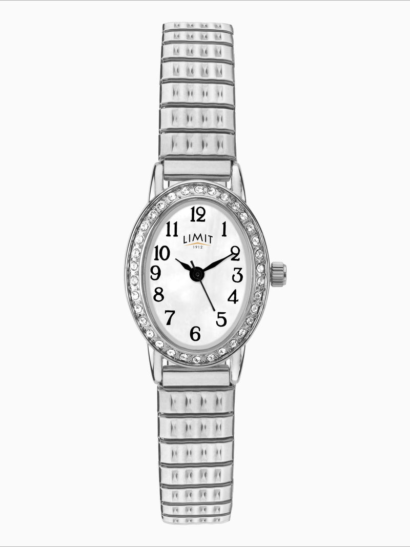 Limit silver tone oval watch 20mm - British product