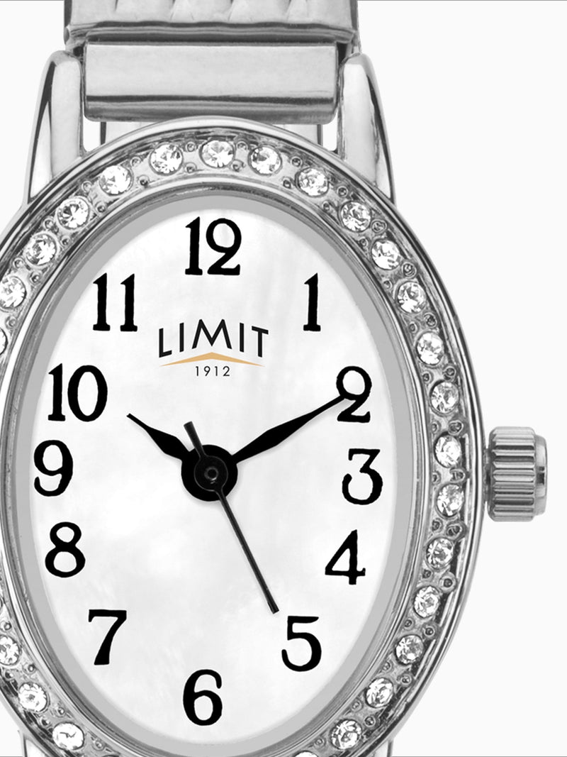 Limit silver tone oval watch 20mm - British product