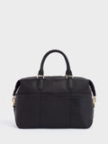 Osprey London Kellie weekender bag in black grainy hide, imported from the UK