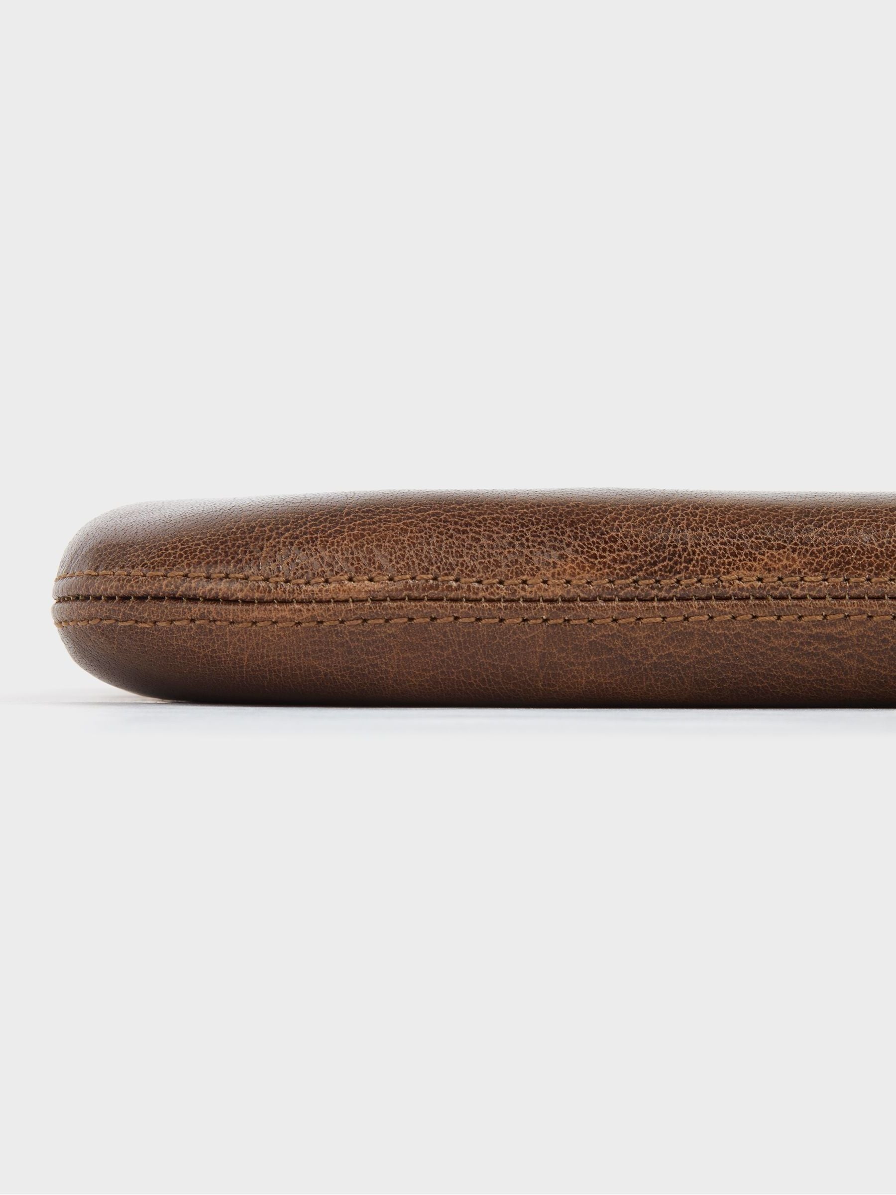 Osprey London brown chrome leather seat pad - British product