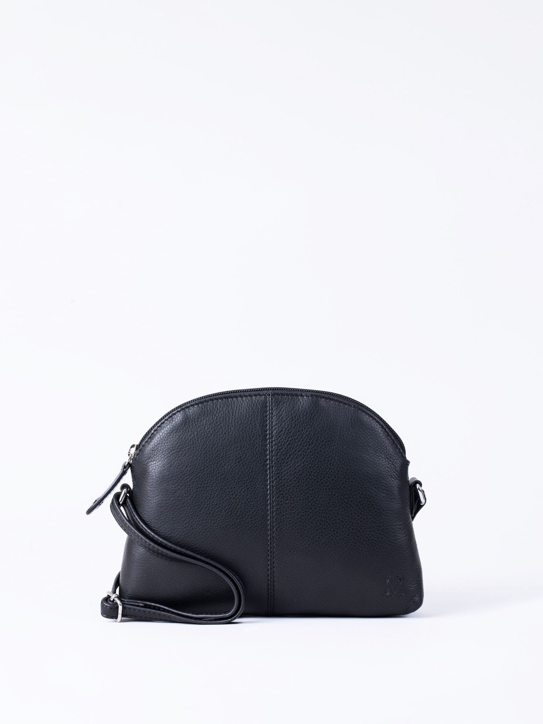 Lakeland Leather Blue Elterwater Curved Cross-Body Bag