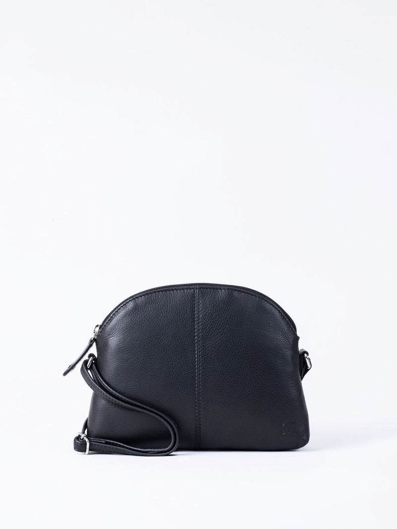 Lakeland Leather Blue Elterwater Curved Cross-Body Bag