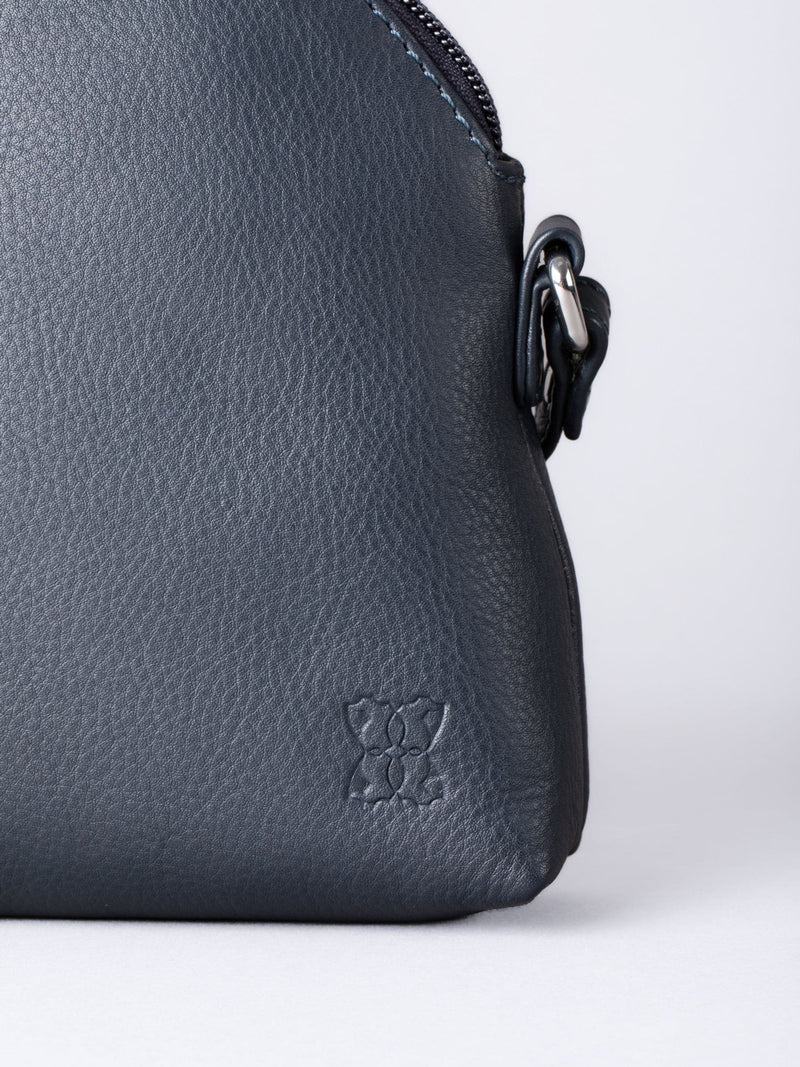 Lakeland Leather blue Elterwater cross-body bag - British product