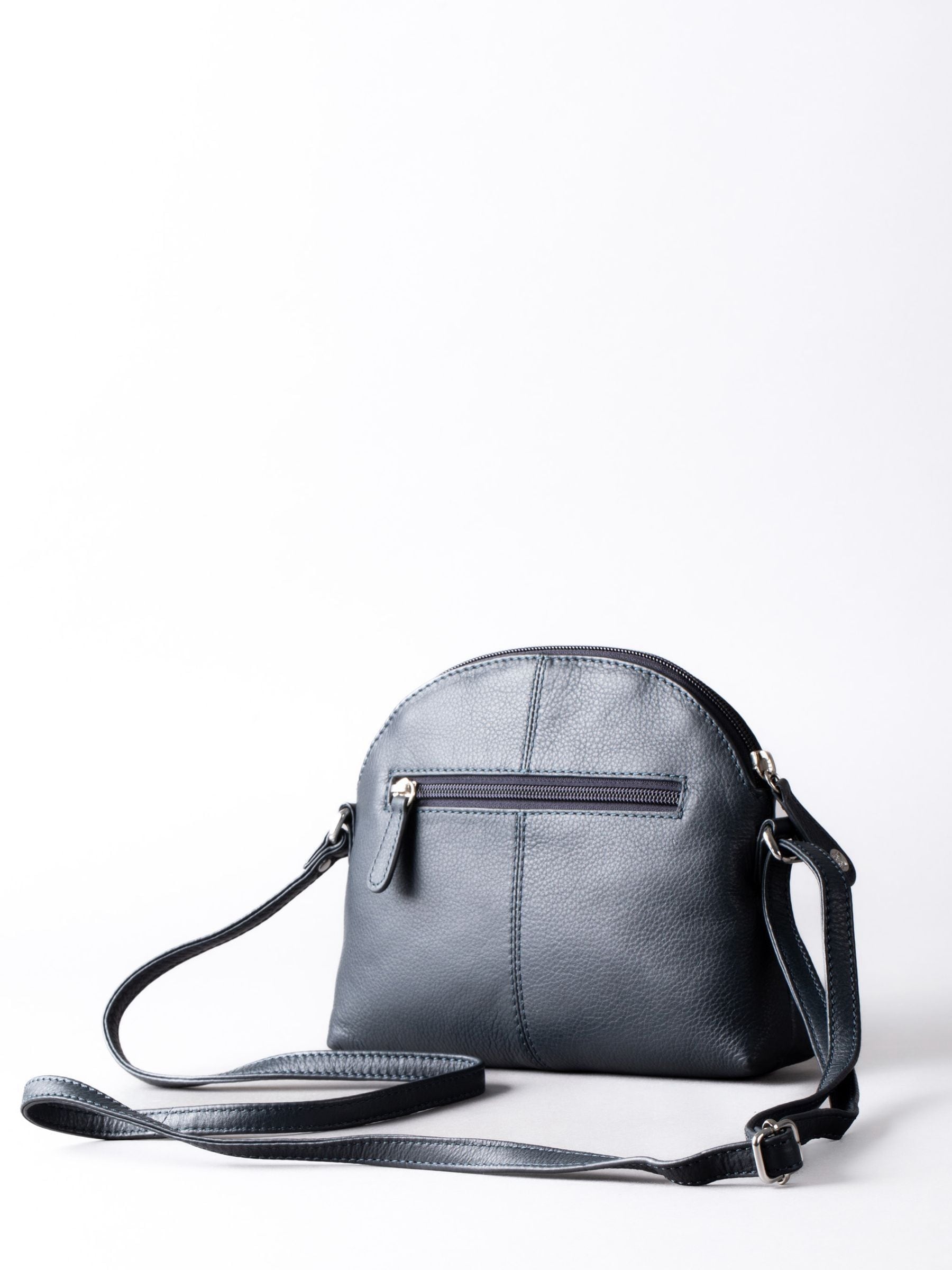 Lakeland Leather blue Elterwater cross-body bag - British product