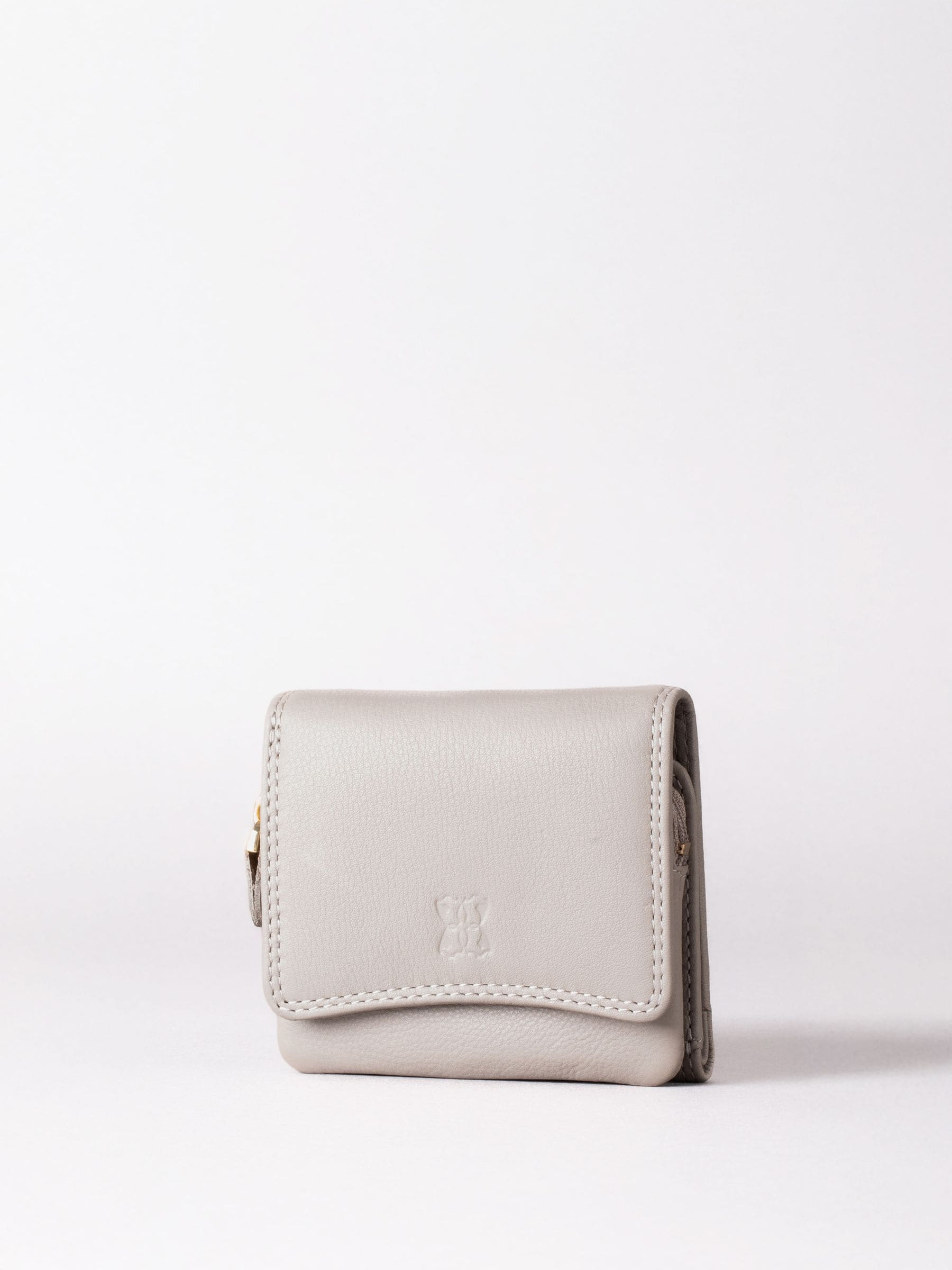 Lakeland Leather Cranberry Small Leather Flapover Purse