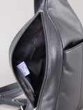 Lakeland Leather Langdale black leather backpack (British brand)