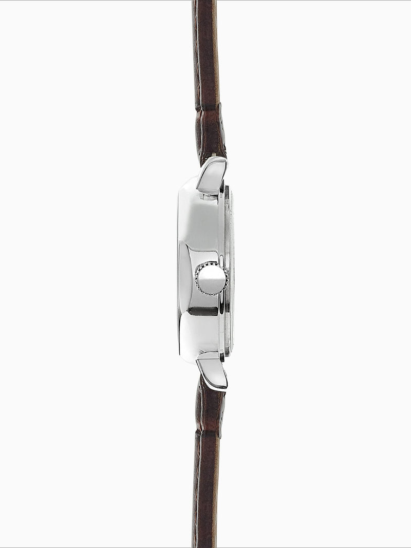 Limit ladies octagonal watch 26mm silver case brown strap, imported from the UK