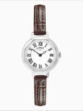 Limit ladies octagonal watch 26mm silver case brown strap, imported from the UK