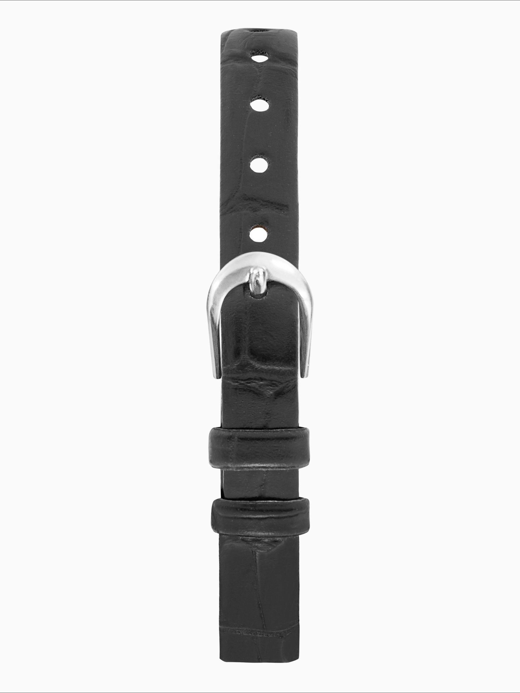 Limit women's analogue watch silver case black strap 30mm, imported from the UK