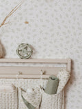Little Dutch wallpaper sample white green blueberry leaves A4 - British product