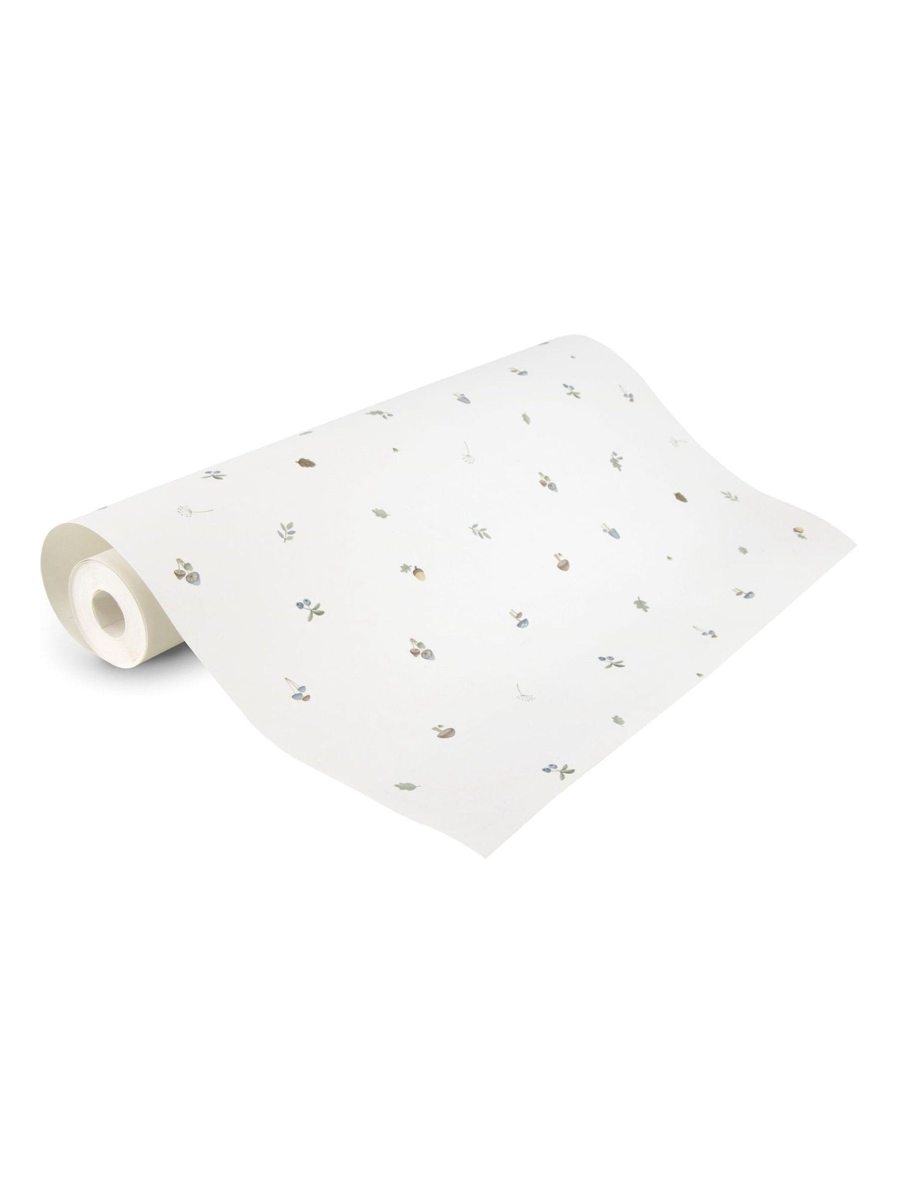 Little Dutch wallpaper sample White Blue Forest A4, imported from the UK