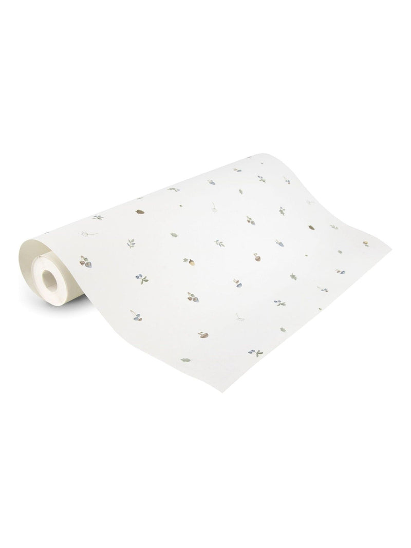 Little Dutch wallpaper sample White Blue Forest A4, imported from the UK