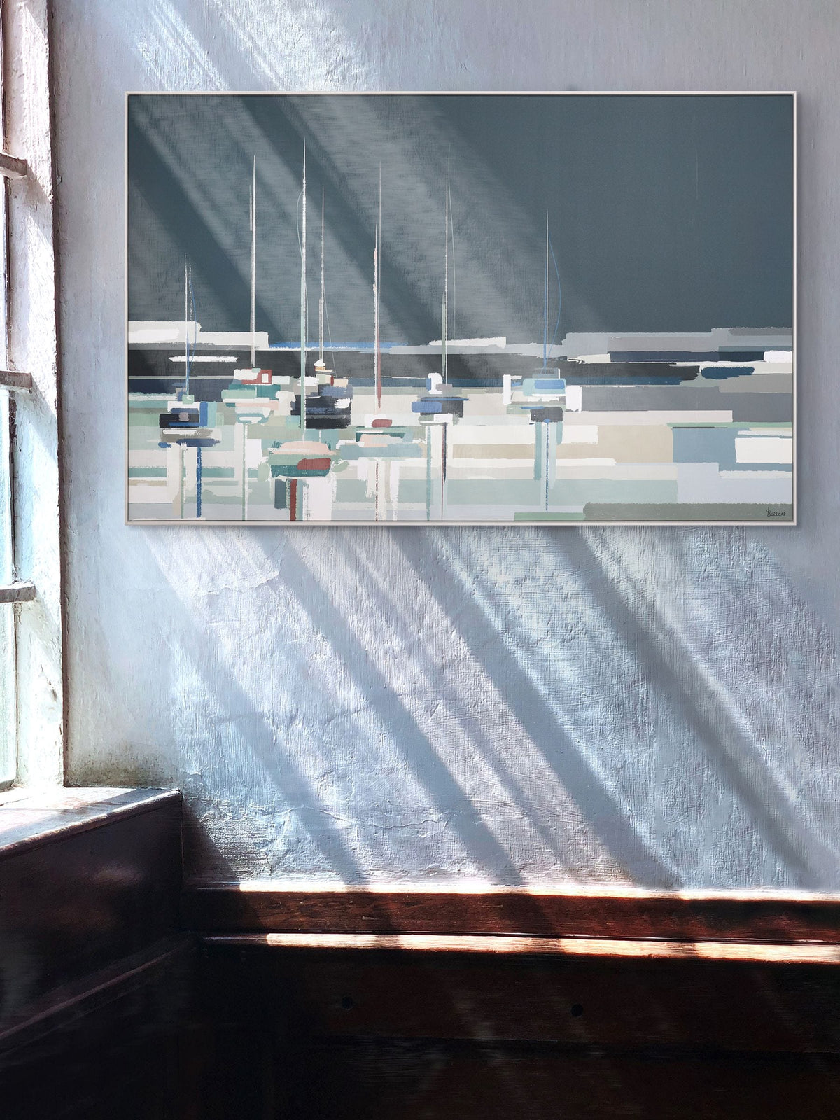 Art Marketing blue side by side wall art 142x82cm, imported from the UK