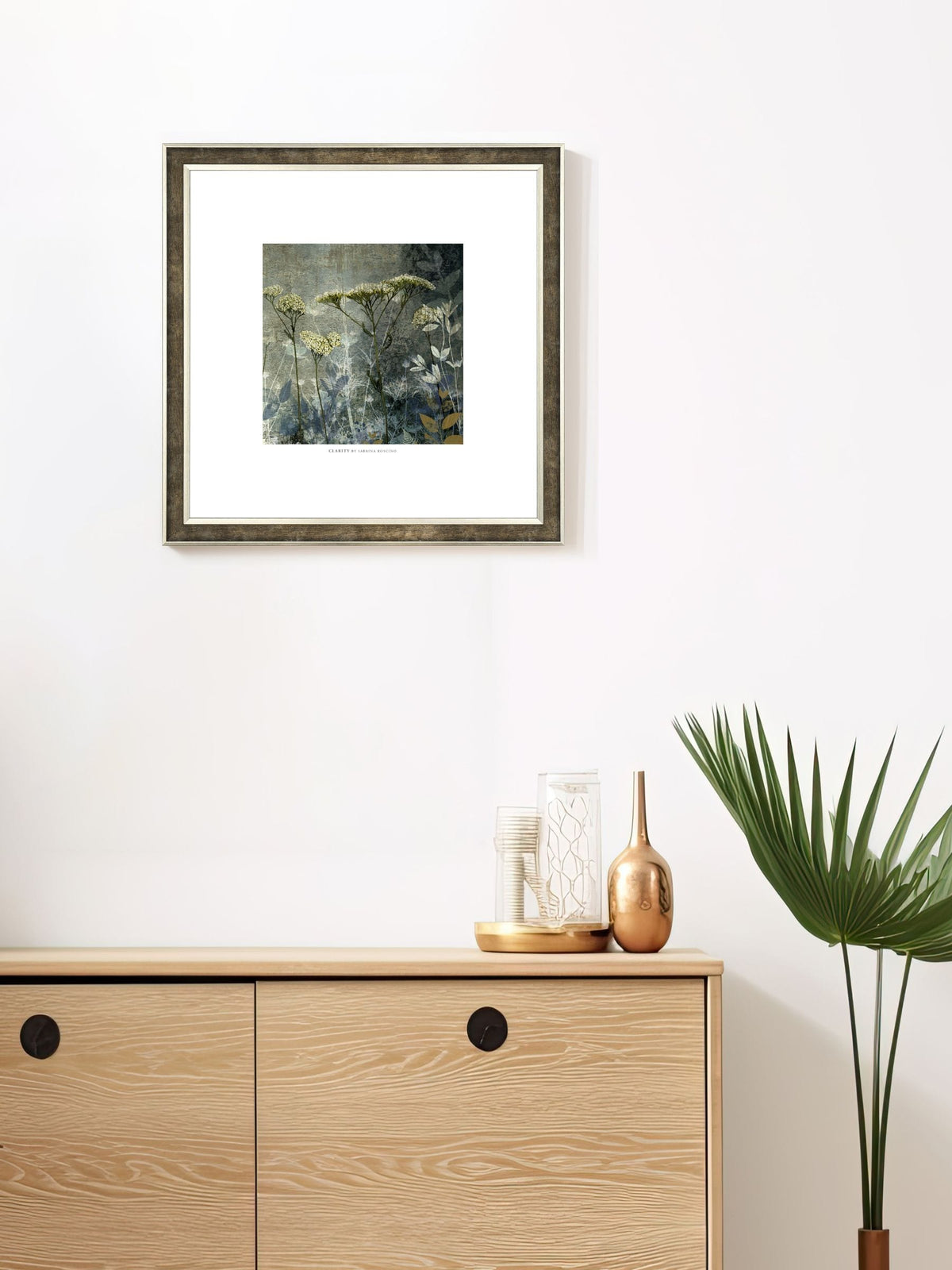 Art Marketing Blue Clairity wall art 52cm - British product