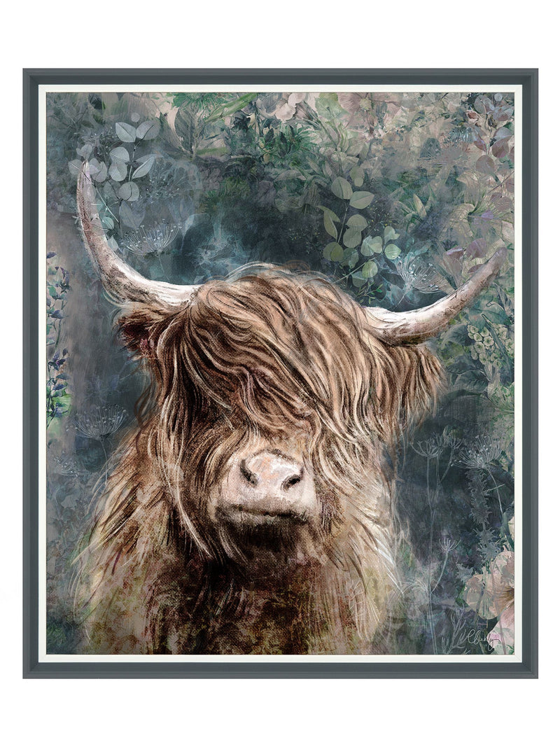 Art Marketing Blue Dougal wall art canvas print - British product
