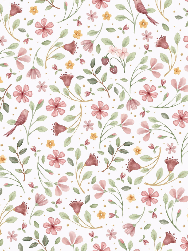 Little Dutch wallpaper sample Multicolour Fairy Wonders A4, imported from the UK