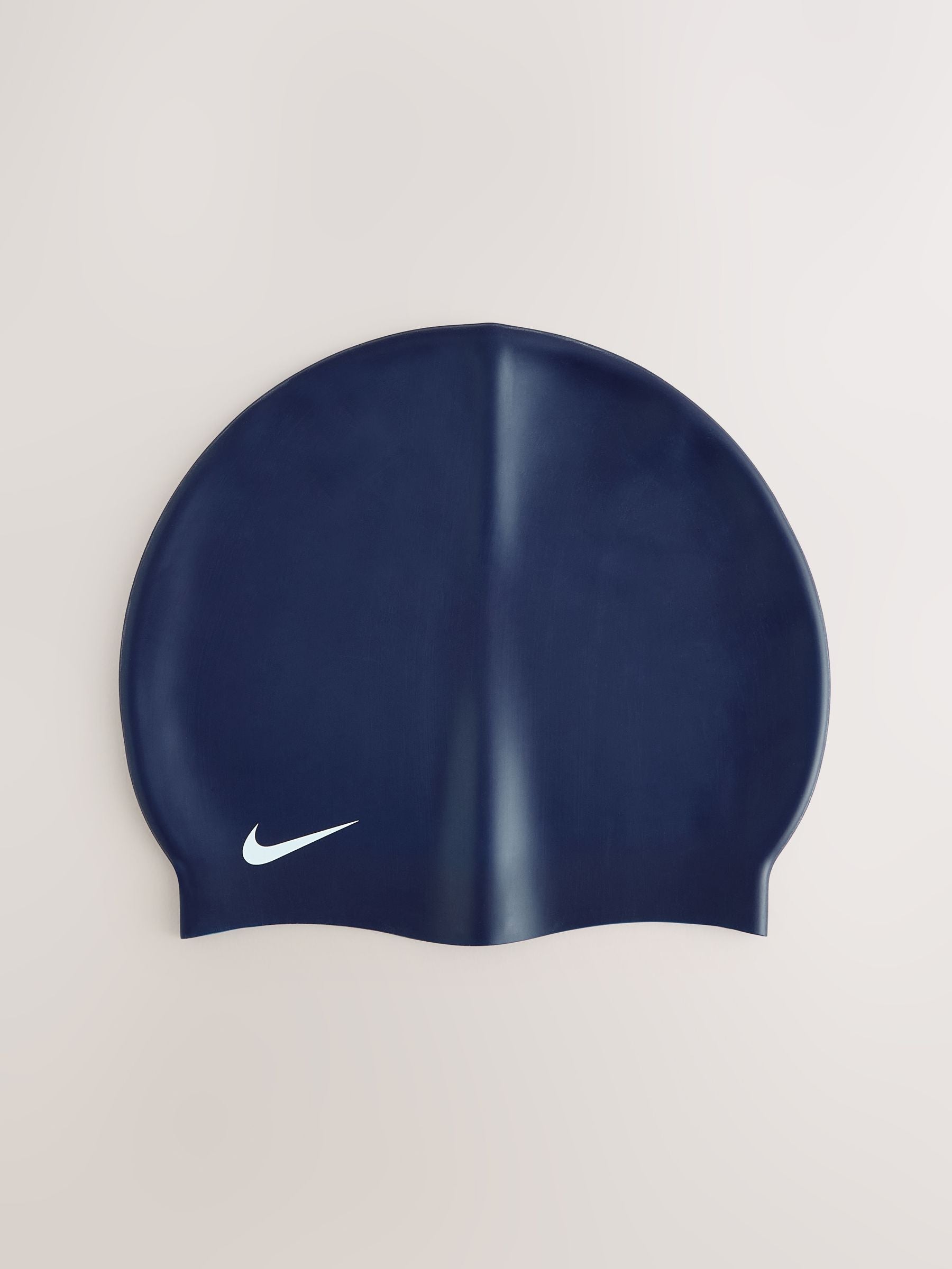 Nike Black Solid Silicone Swimming Cap