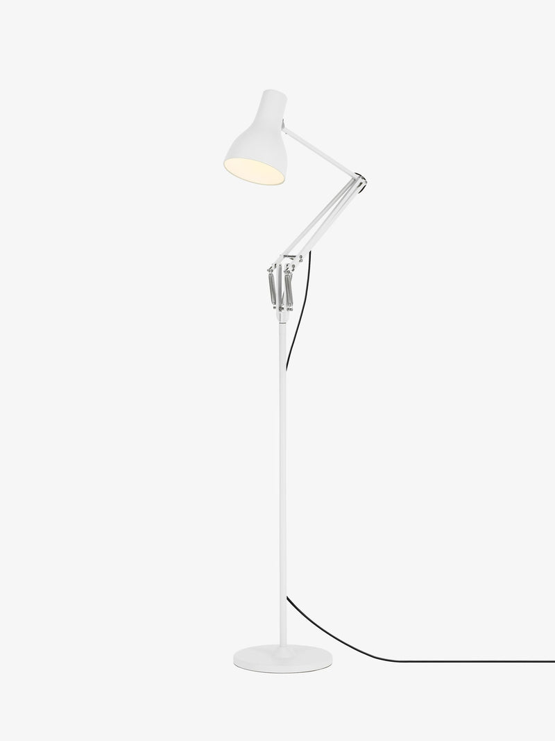 Anglepoise Type 75 white floor lamp, imported from the UK