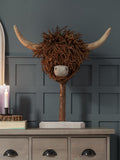 Voyage Maison Highland Cow Willow Wooden Sculpture