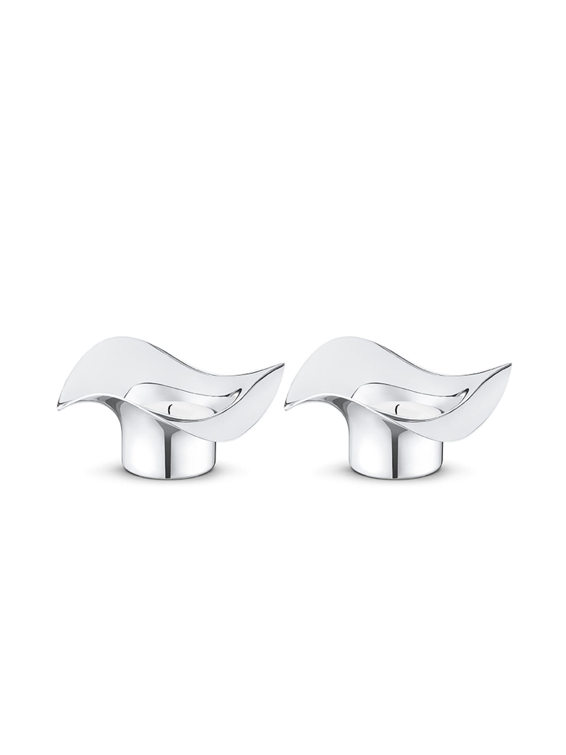 Georg Jensen Cobra tea light holder set of 2, UK version