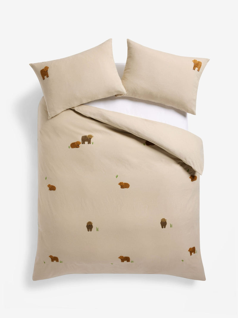 Hamish Brushed Cotton Duvet Cover Set, imported from the UK