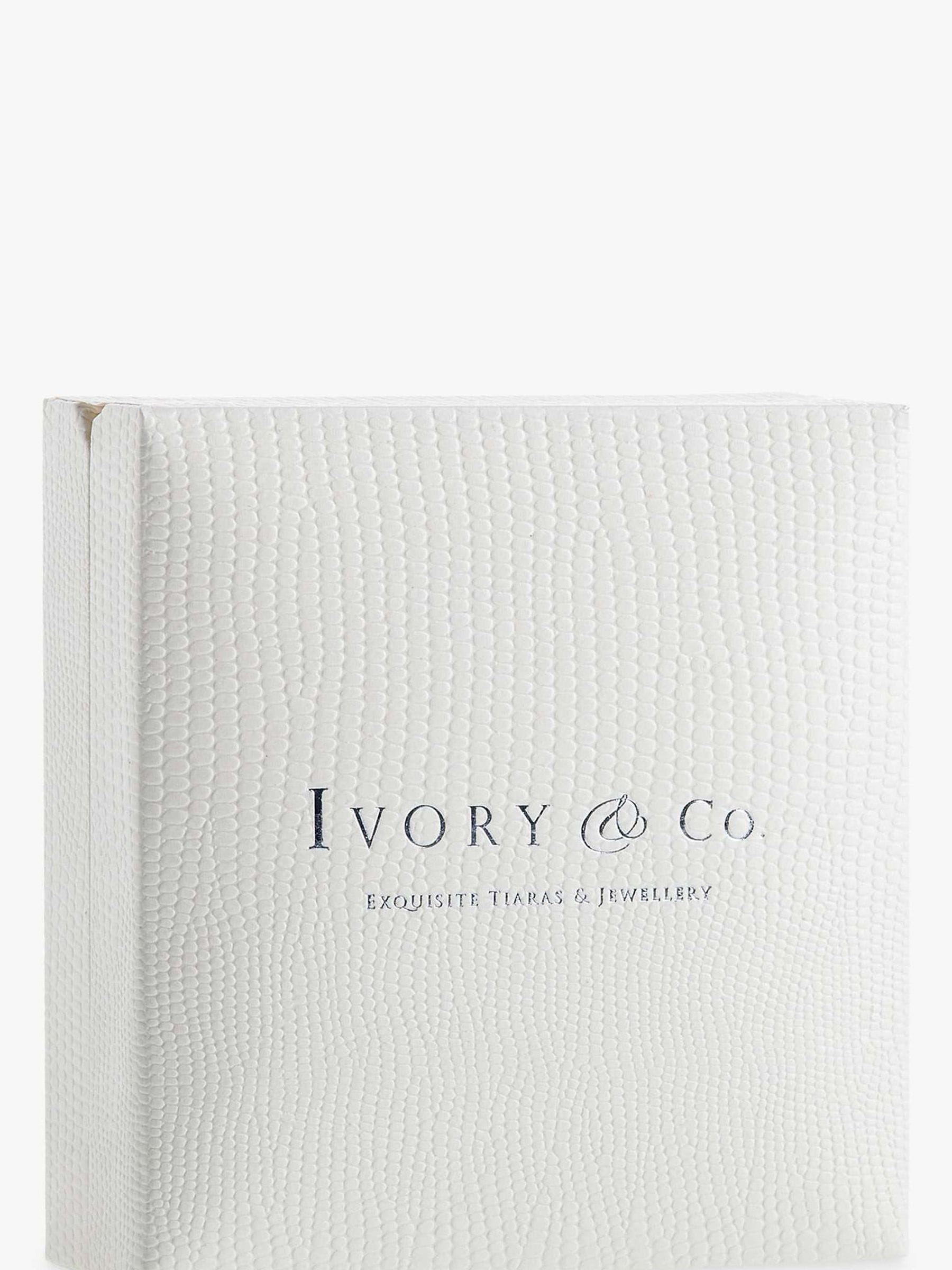 Ivory & Co silver drop earrings 5.4cm, UK version
