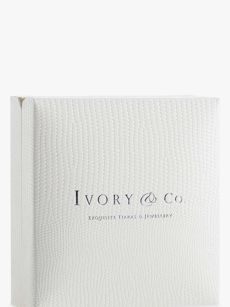 Ivory & Co silver drop earrings 5.4cm, UK version