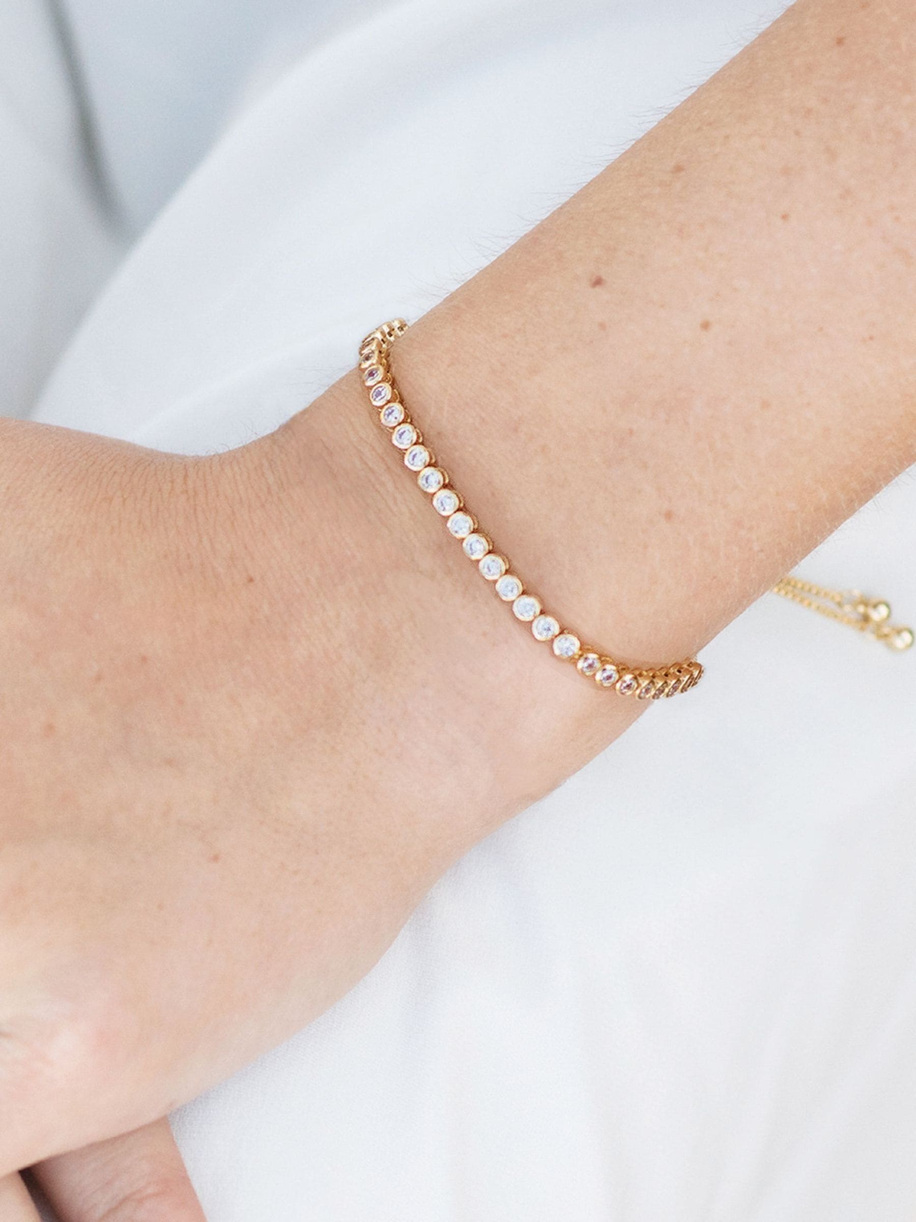 Ivory & Co silver crystal toggle bracelet, UK version