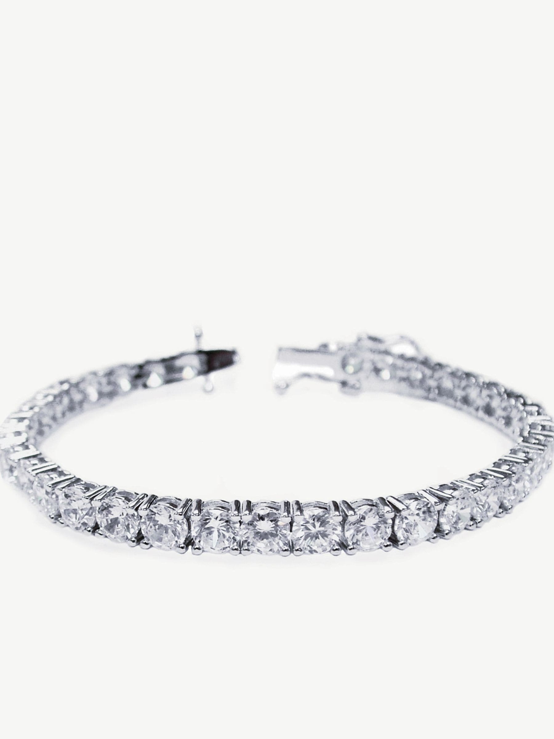 Ivory & Co silver imperial crystal tennis bracelet 18cm, UK version