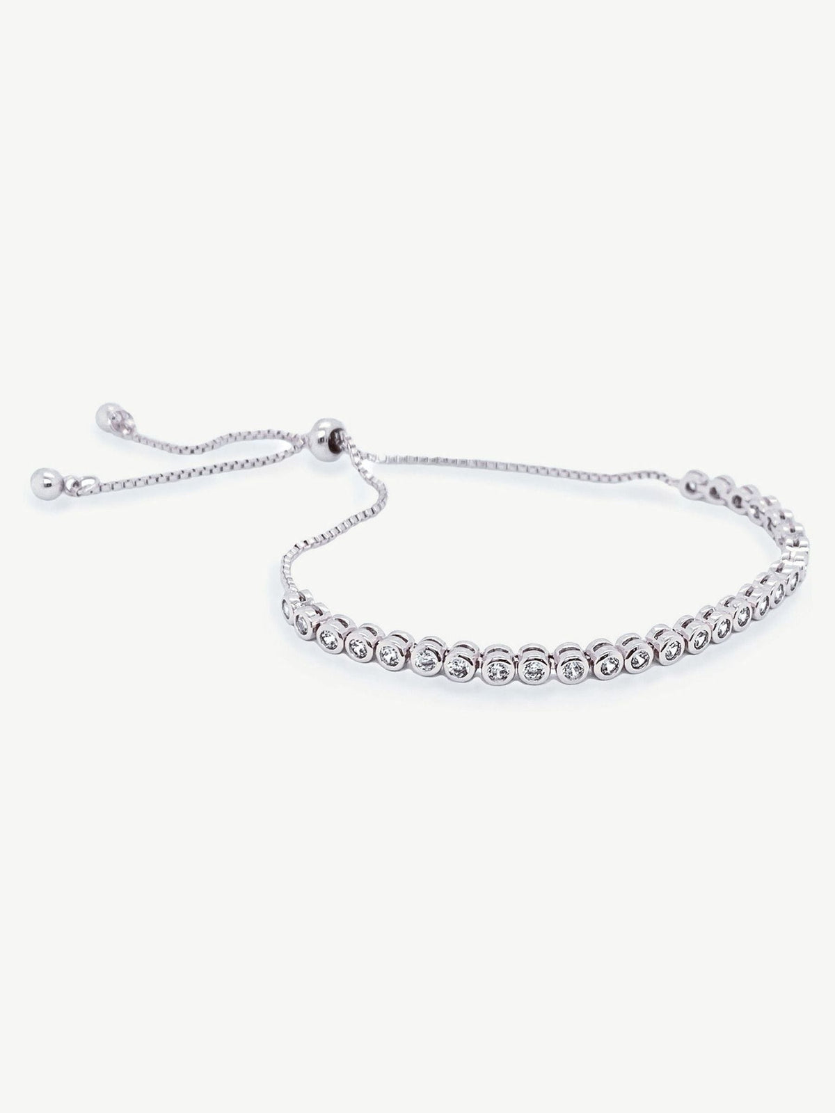 Ivory & Co silver crystal toggle bracelet, UK version