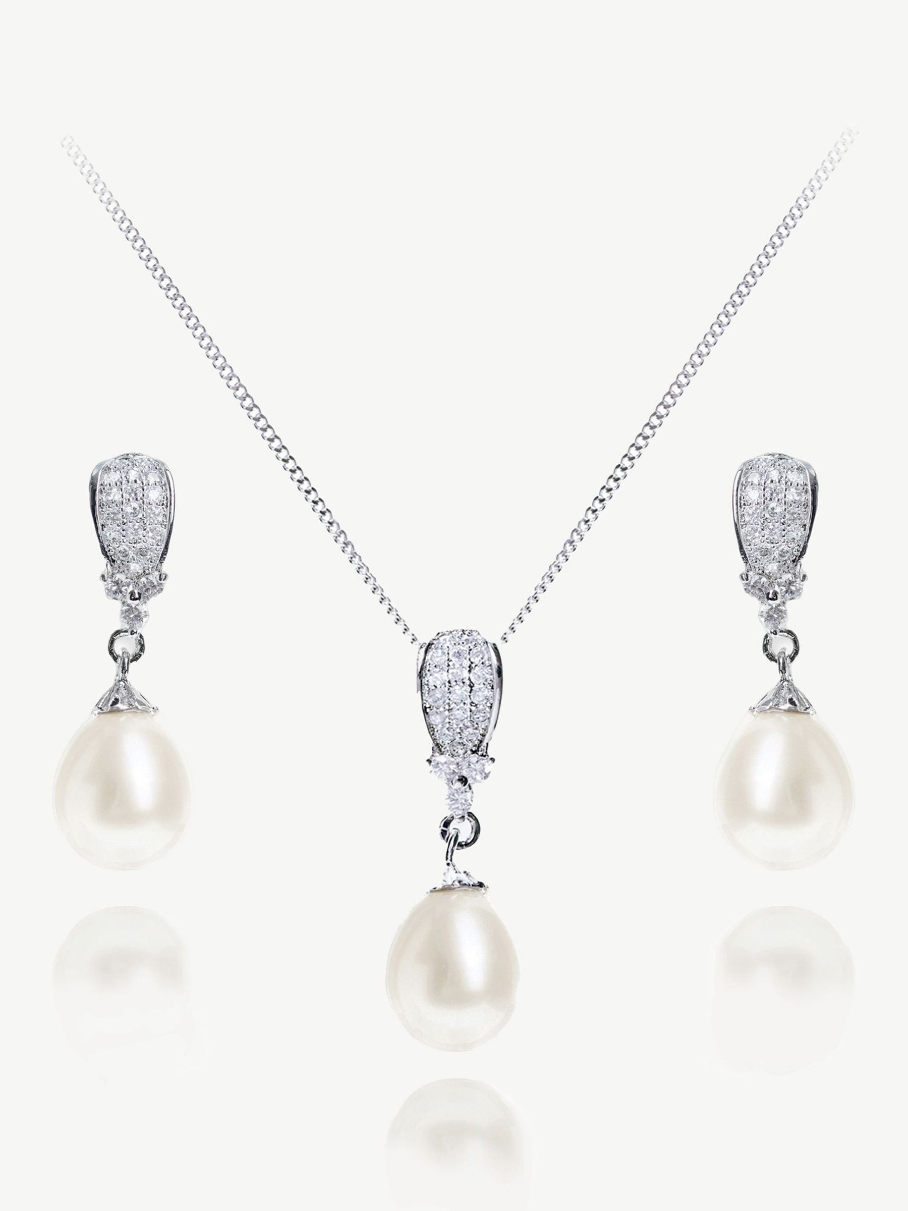 Ivory & Co Serrano pearl drop set 2.5cm, UK version