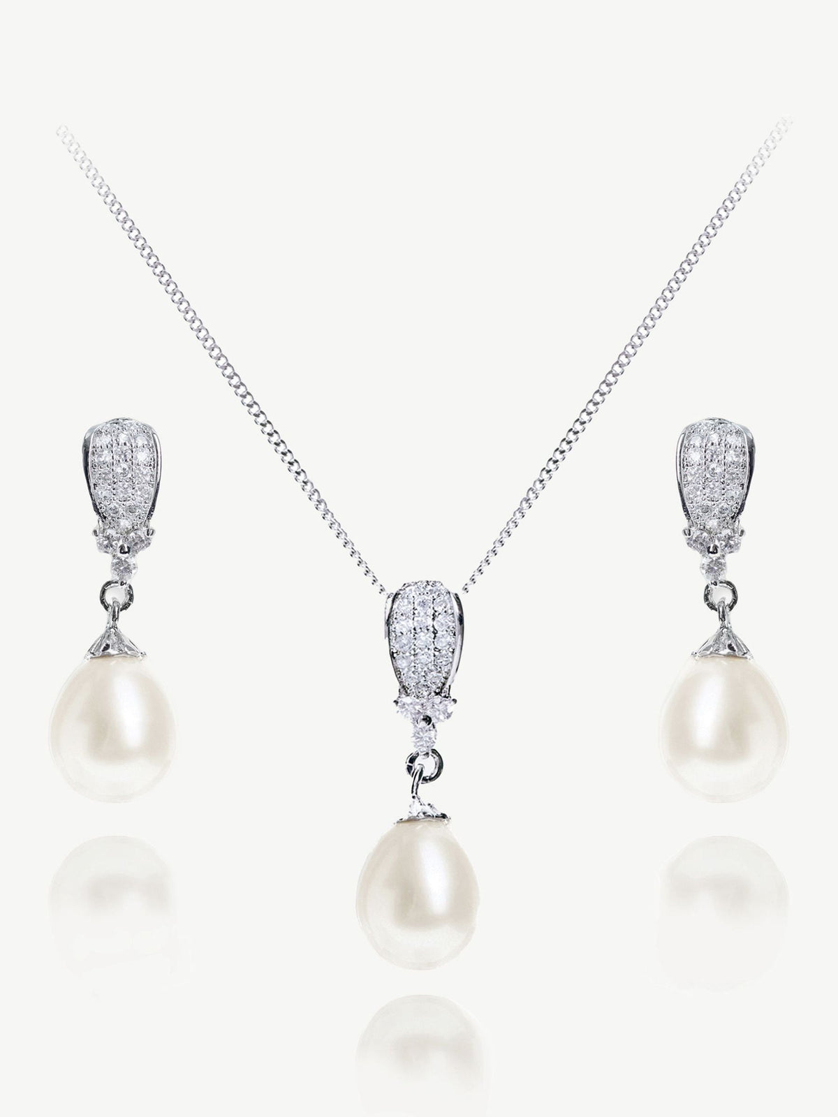 Ivory & Co Serrano pearl drop set 2.5cm, UK version