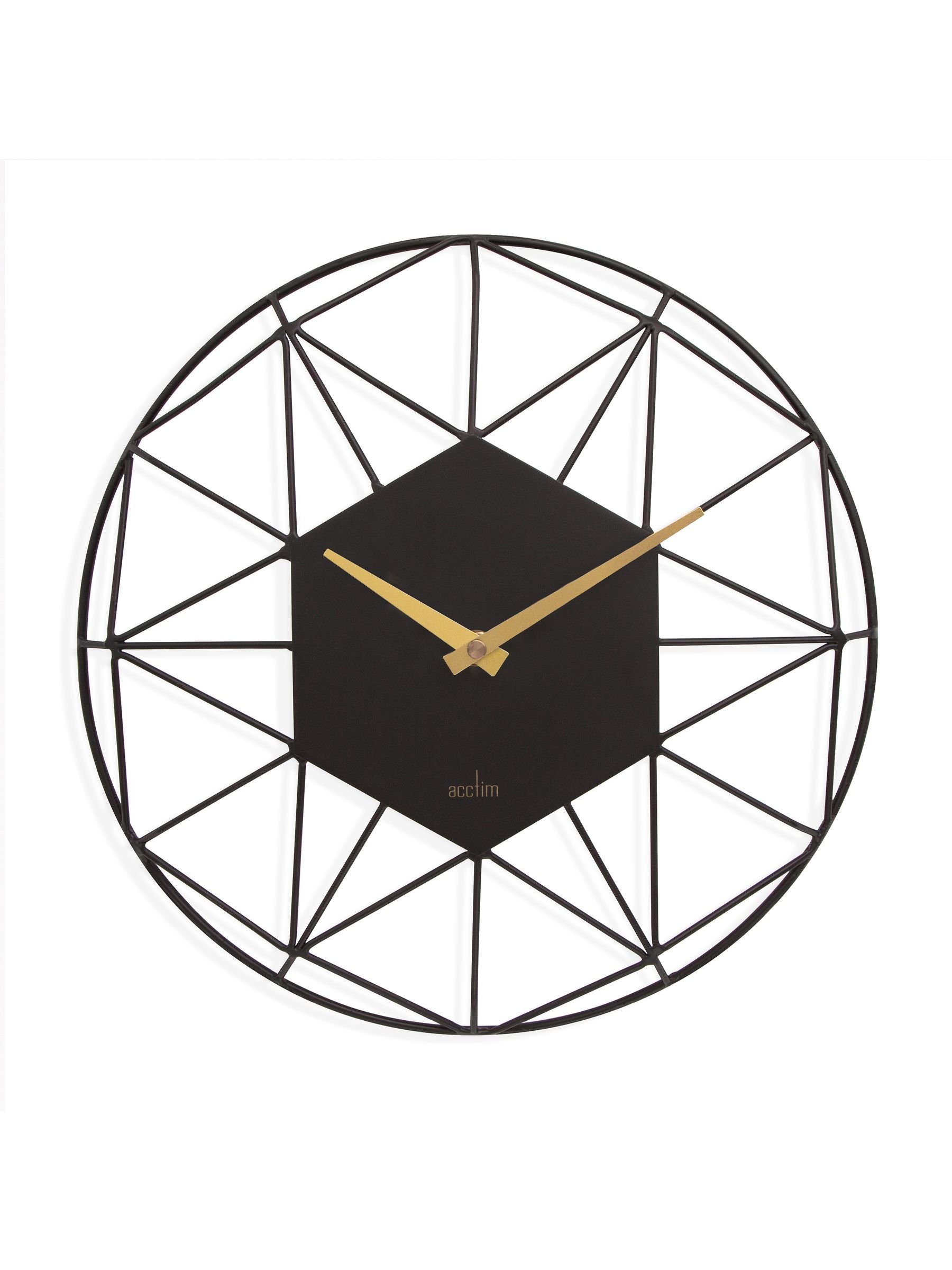 Acctim Owl Grey Alva wall clock 30cm - British product