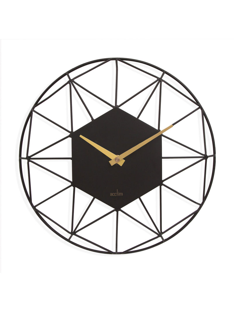 Acctim Owl Grey Alva wall clock 30cm - British product