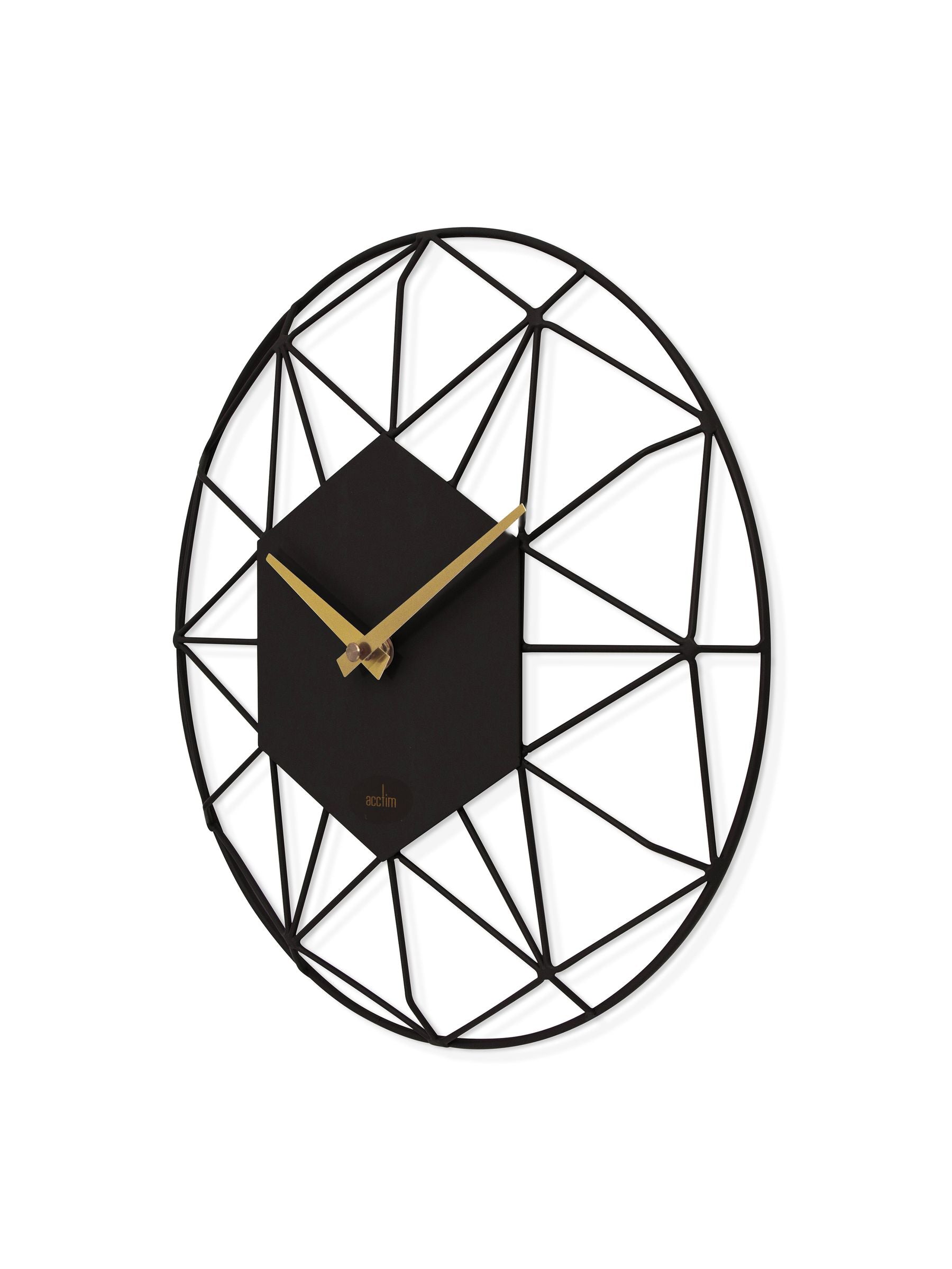 Acctim Owl Grey Alva wall clock 30cm - British product