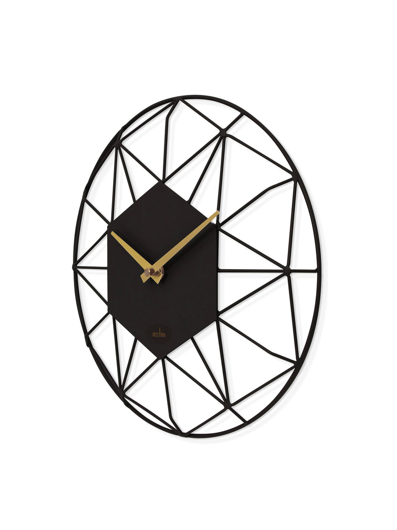 Acctim Owl Grey Alva wall clock 30cm - British product