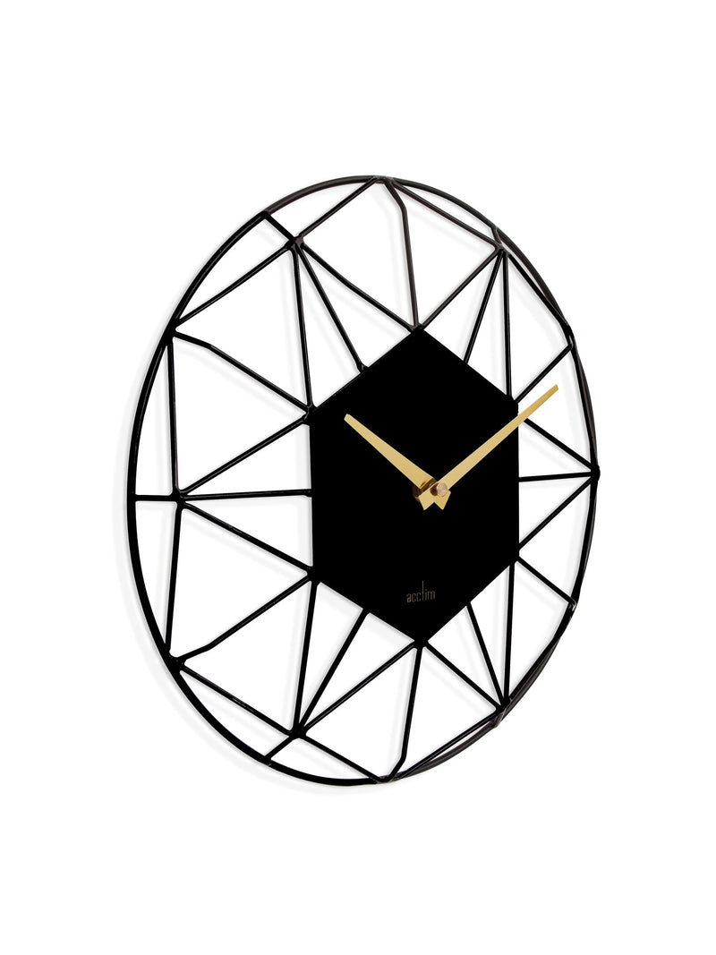 Acctim Owl Grey Alva wall clock 30cm - British product