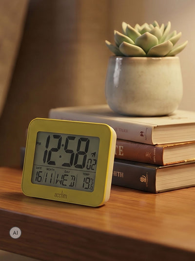 Next Acctim White Otto LCD Alarm Clock- Buy online at McGrocer