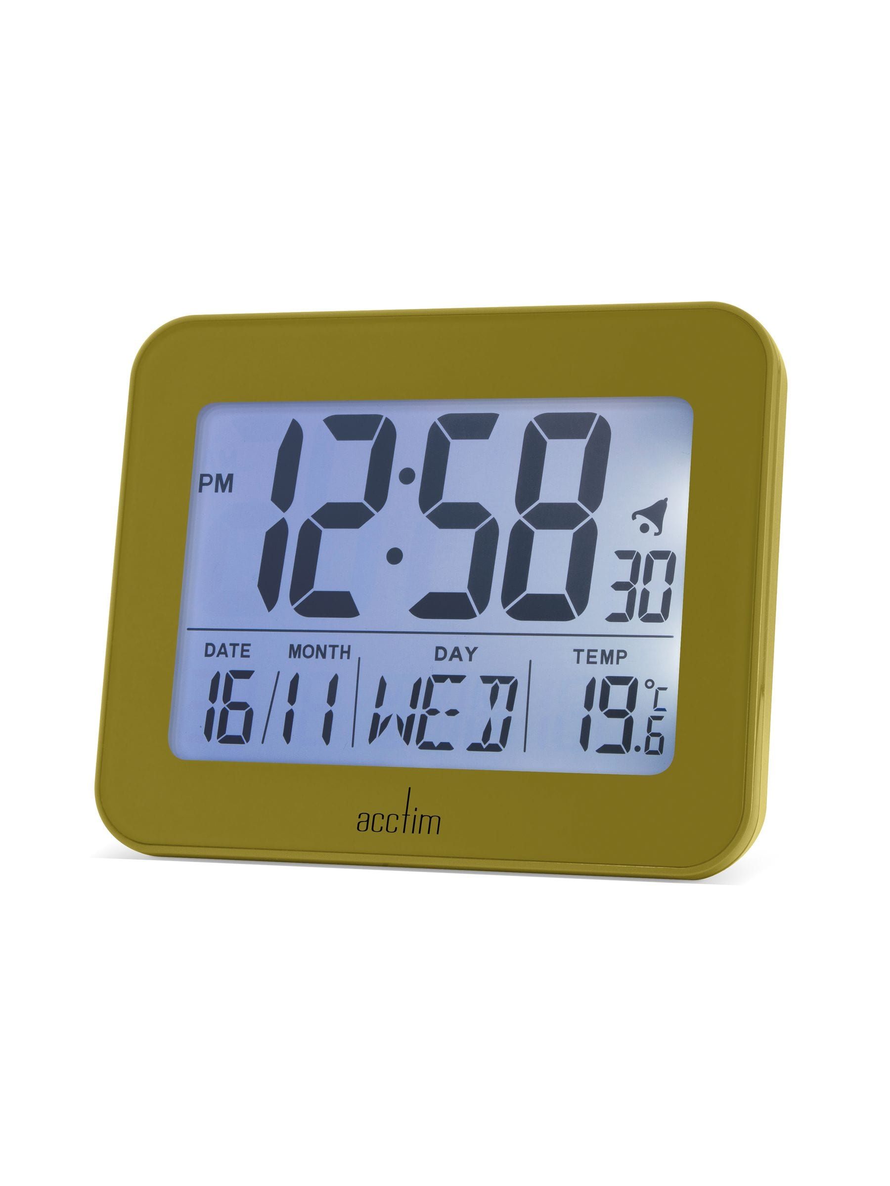 Acctim White Otto LCD Alarm Clock - British product