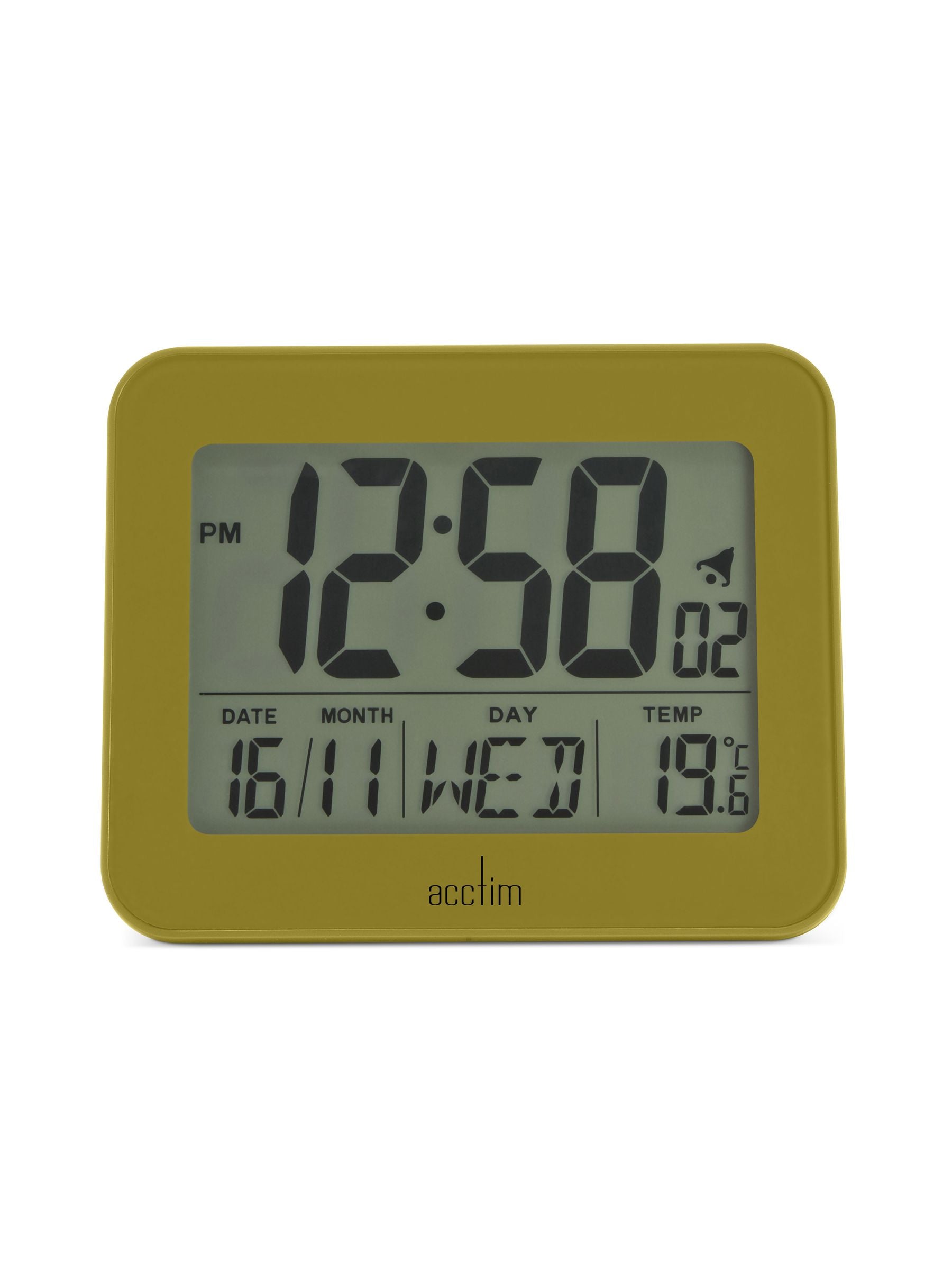 Acctim White Otto LCD Alarm Clock - British product