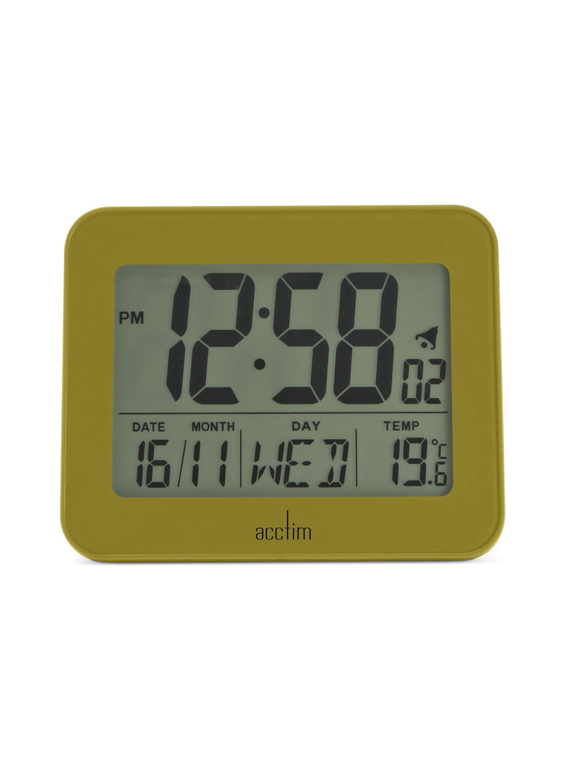 Acctim White Otto LCD Alarm Clock - British product