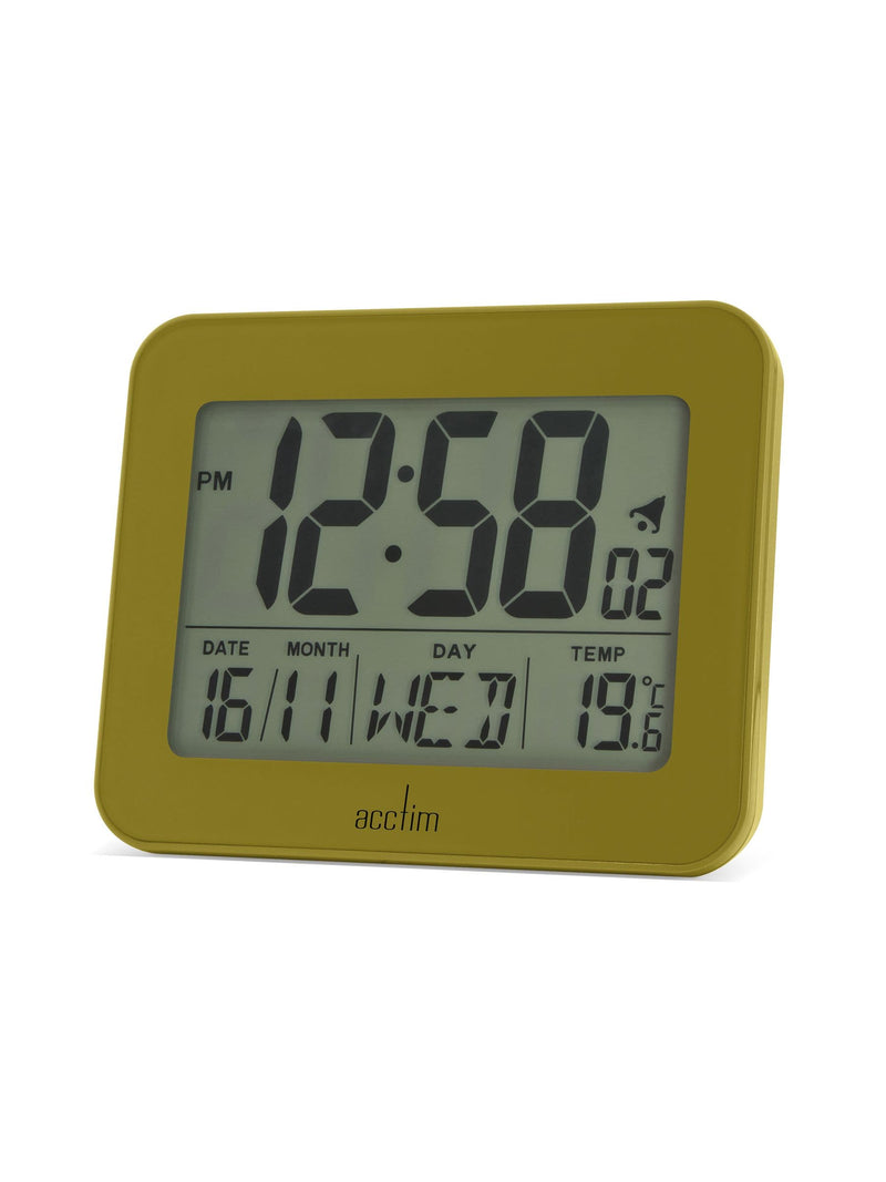 Acctim White Otto LCD Alarm Clock - British product